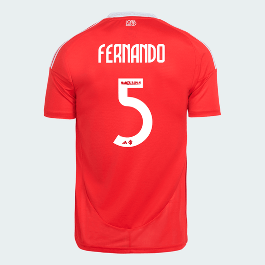 Internacional 2025/26 I Home Jersey Soccer Fernando #5 - Fan Version