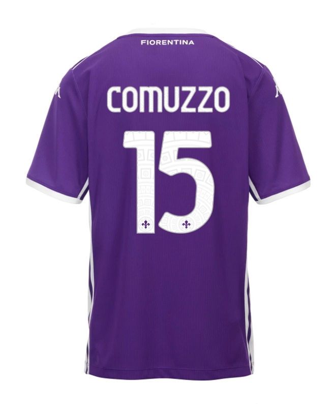 Fiorentina Home COMUZZO 15 Jersey 25-26