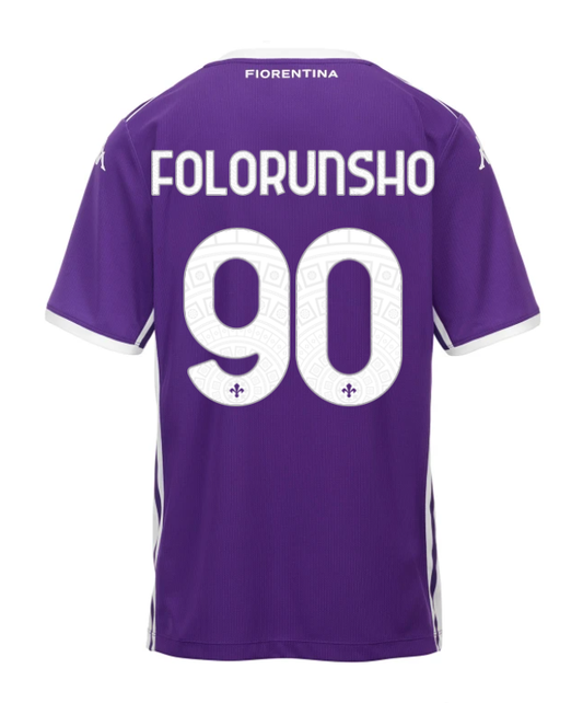 Fiorentina Home FOLORUNSHO 90 Jersey 25-26