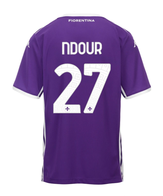 Fiorentina Home NDOUR 27 Jersey 25-26
