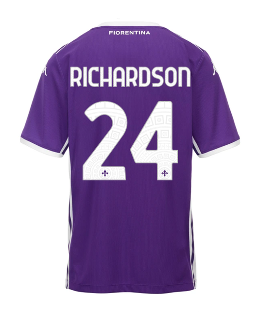 Fiorentina Home RICHARDSON 24 Jersey 25-26