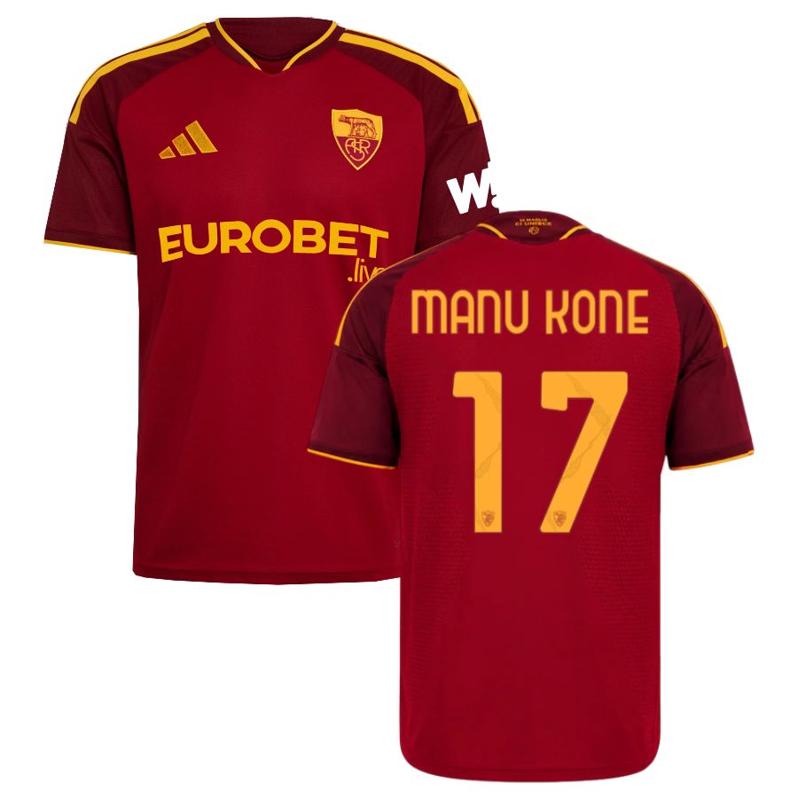 AS Roma Home MANU KONE #17 Jersey 26-27