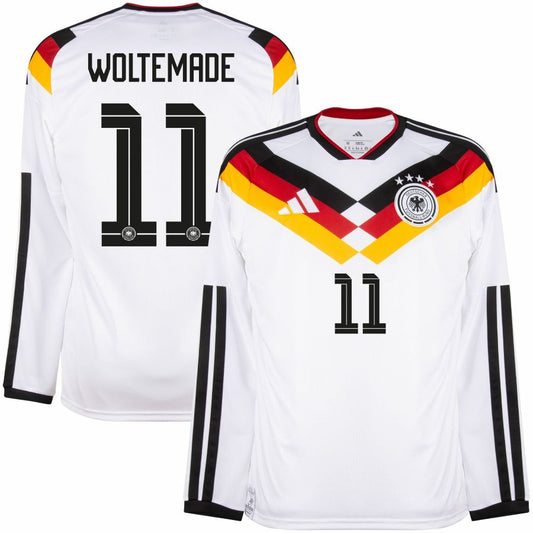 Germany Home Long Sleeve WOLTEMADE #11 Jersey 26-27