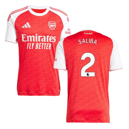 Arsenal Home SALIBA #2 Jersey 25-26