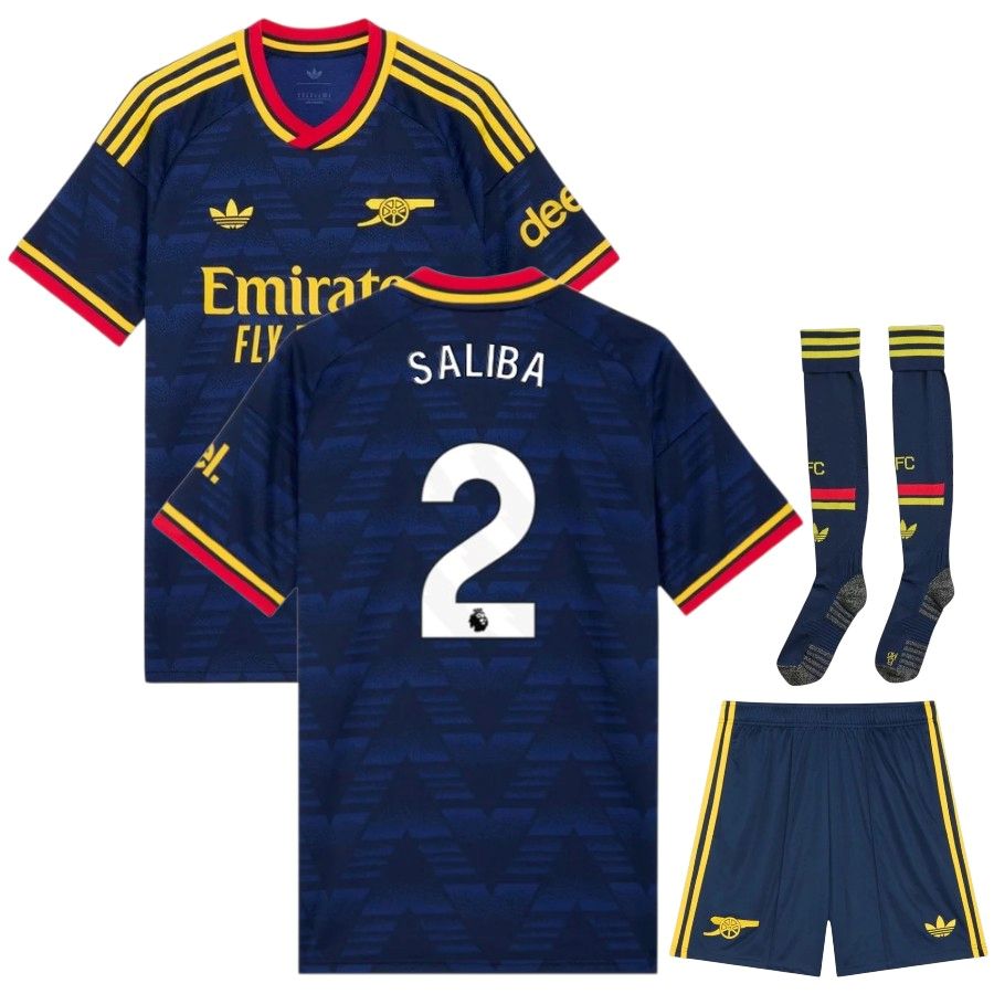 Arsenal Away Kids Kit 26/27 - SALIBA #2