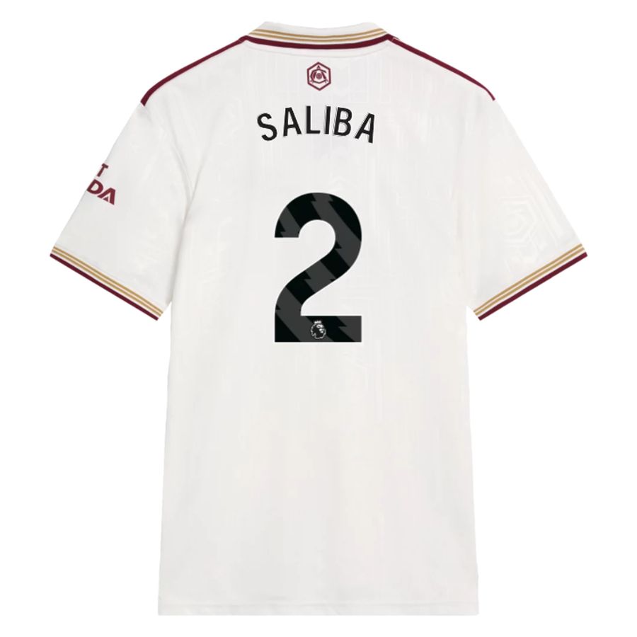 Arsenal Third SALIBA #2 Jersey 25-26