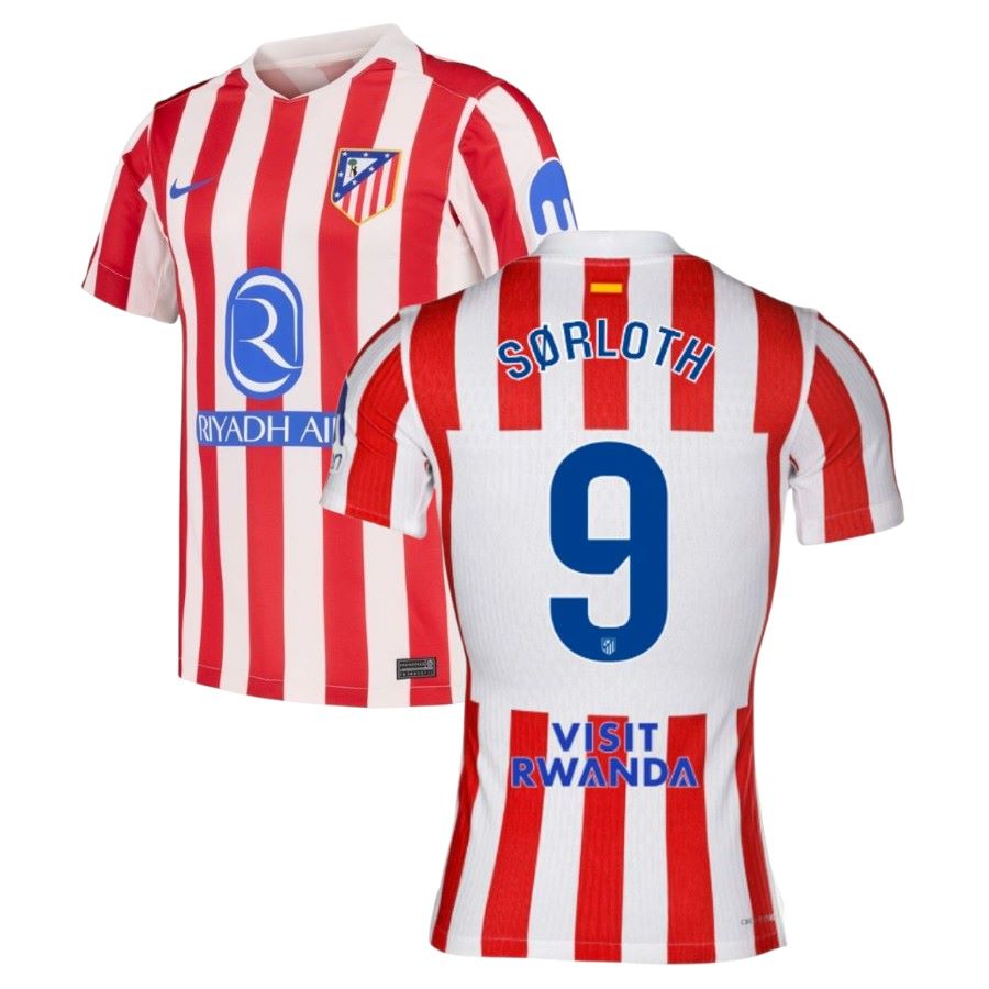 Atletico Madrid Home Jersey 25-26 SORLOTH #9