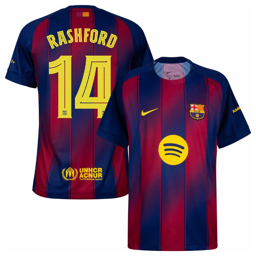 Barcelona Home RASHFORD 14 Jersey 25-26