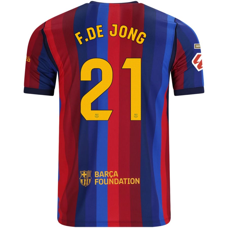 Barcelona Home F.DE JONG 21 Jersey 26-27
