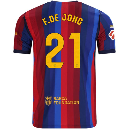 Barcelona Home F.DE JONG 21 Jersey 26-27