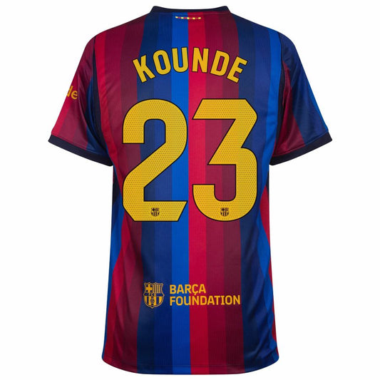 Barcelona Home KOUNDE 23 Jersey 26-27