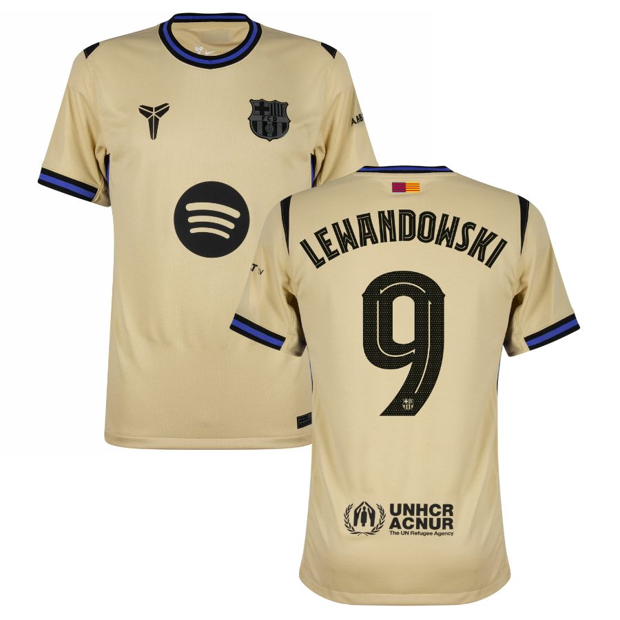 Barcelona Away LEWANDOWSKI 9 Jersey 25-26