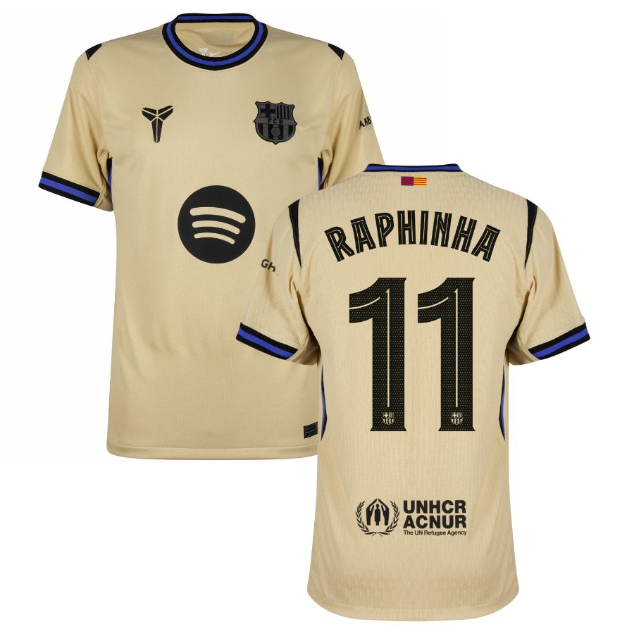 Barcelona Away RAPHINHA 11 Jersey 25-26