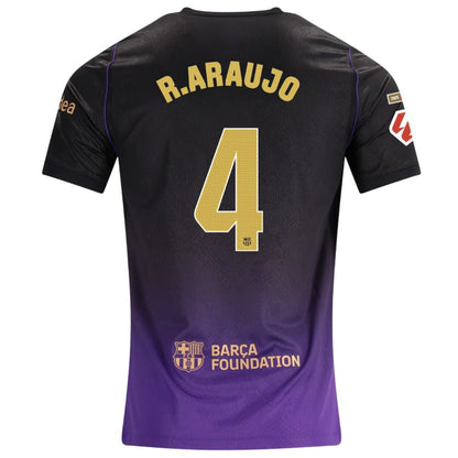 Barcelona Away R. ARAUJO #4 Jersey 26-27