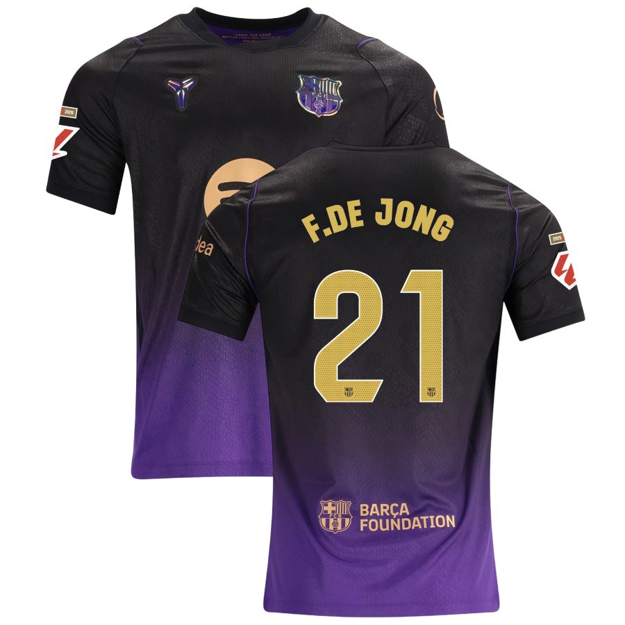 Barcelona Away F.DE JONG #21 Jersey 26-27