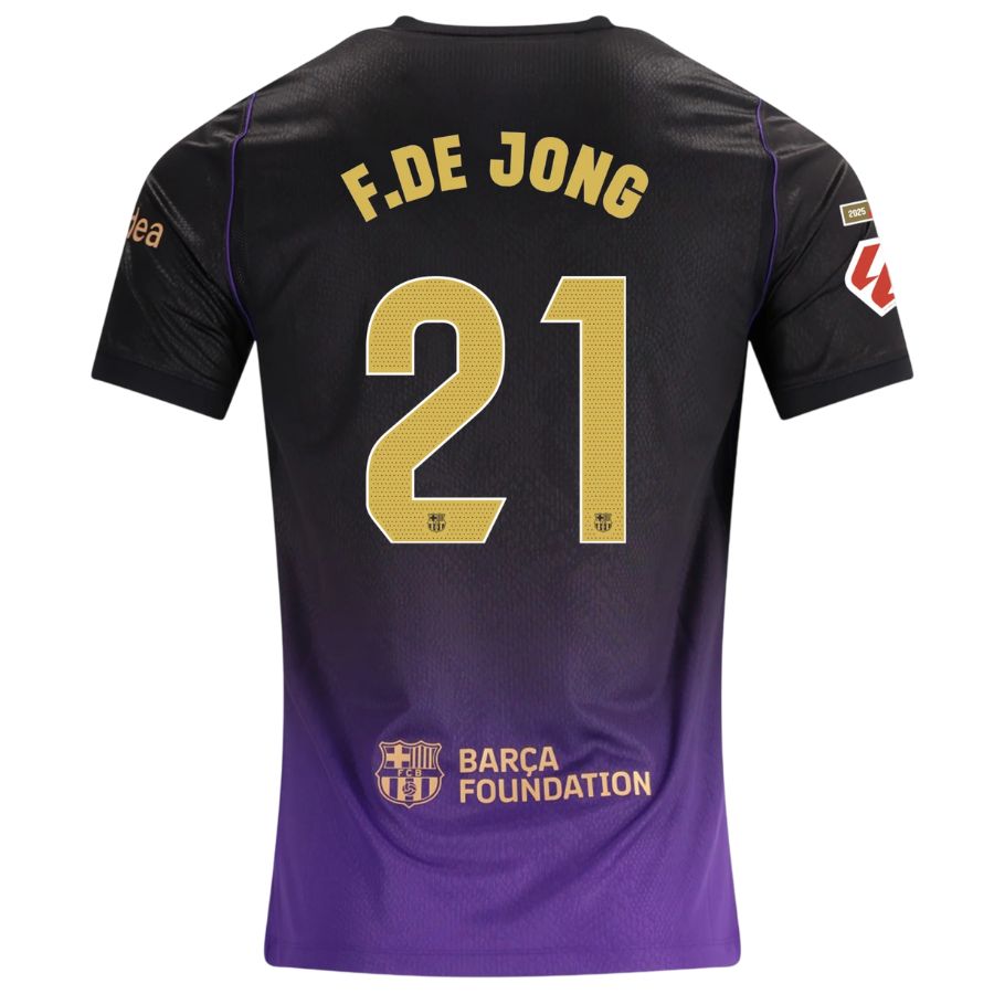 Barcelona Away F.DE JONG #21 Jersey 26-27