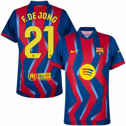 Barcelona Fourth F. DE JONG 21 Jersey 25-26