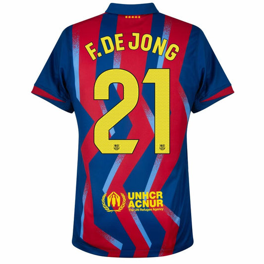 Barcelona Fourth F. DE JONG 21 Jersey 25-26