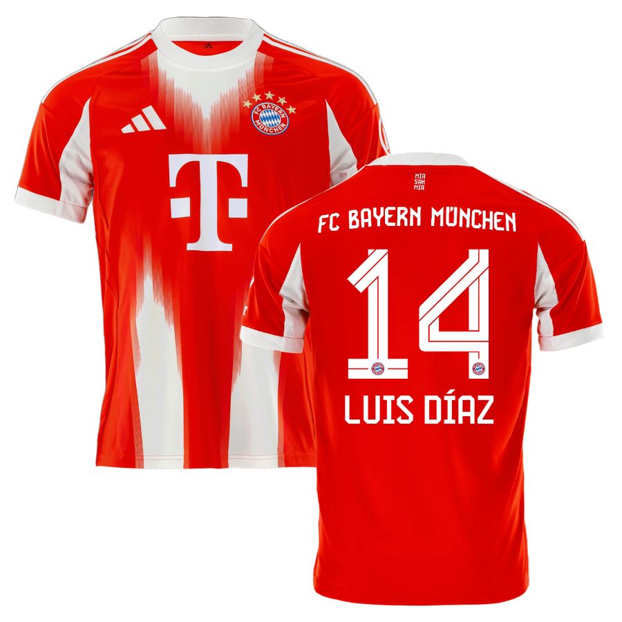 Bayern Munich Home Jersey 25-26 LUIS DIAZ #14