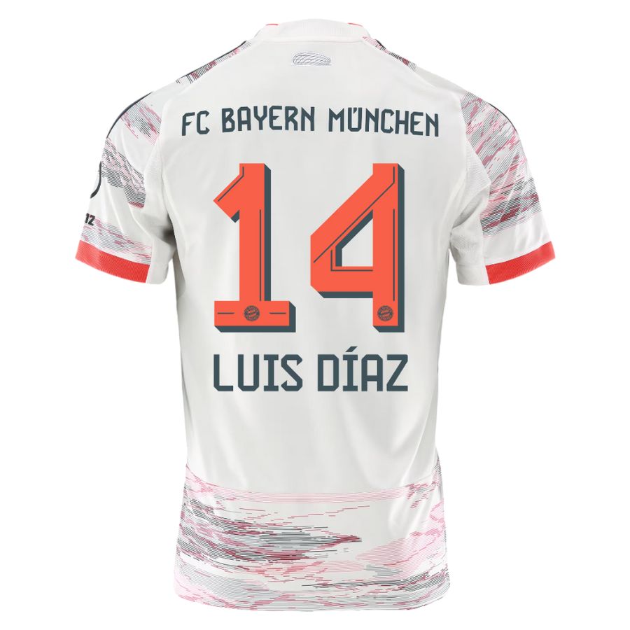 Bayern Munich Away Jersey 25-26 LUIS DIAZ #14