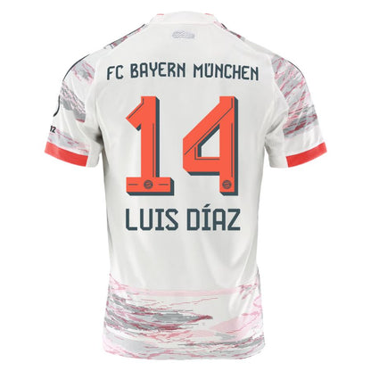 Bayern Munich Away Jersey 25-26 LUIS DIAZ #14
