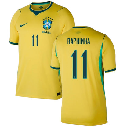 Brazil Home Jersey 26-27 RAPHINHA #11