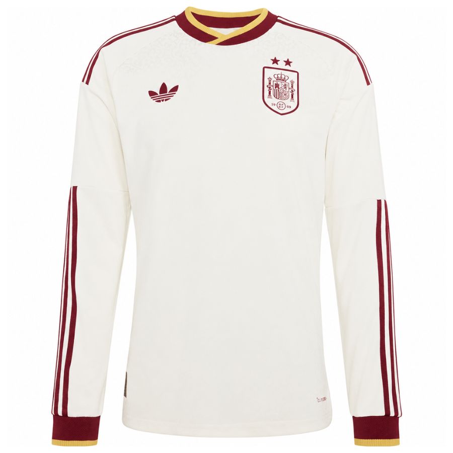 Spain Away 2 Stars Long Sleeve Jersey 26-27