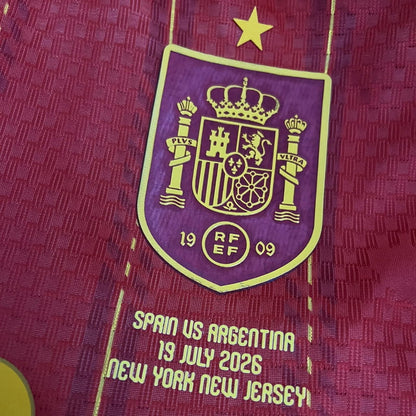 Spain Home World Cup Final Jersey 2026 (Player Version)