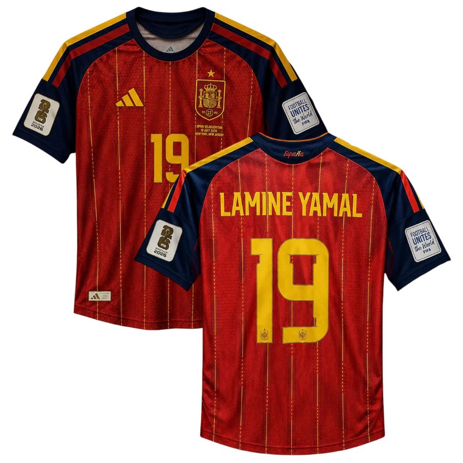 Spain Home World Cup Final Jersey 2026 (Player Version) LAMINE YAMAL #19