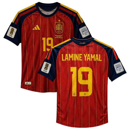 Spain Home World Cup Final Jersey 2026 (Player Version) LAMINE YAMAL #19