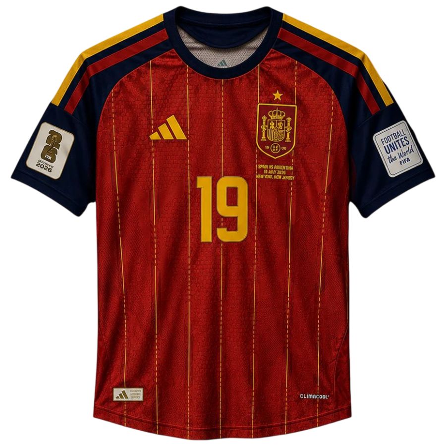 Spain Home World Cup Final Jersey 2026 (Player Version) LAMINE YAMAL #19