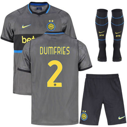 Inter Milan Third Kids Kit 26/27 - DUMFRIES #2