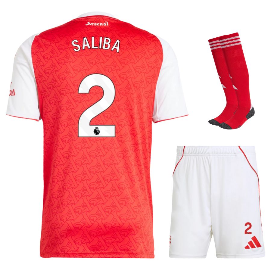 Arsenal Home Kids Kit 25/26 - SALIBA #2