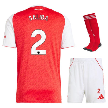 Arsenal Home Kids Kit 25/26 - SALIBA #2