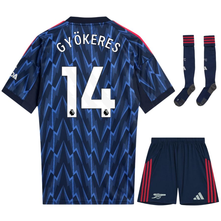 Arsenal Away Kids Kit 25/26 - GYÖKERES #14