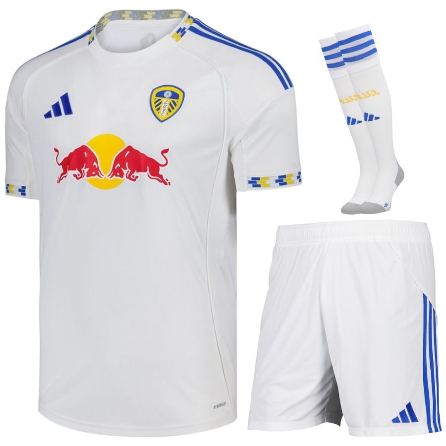Leeds United Home Kids Kit 25/26