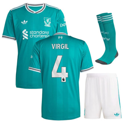 Liverpool Third Kids Kit 25/26 - VIRGIL #4