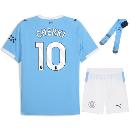 Manchester City Home Kids Kit 25/26 - CHERKI #10