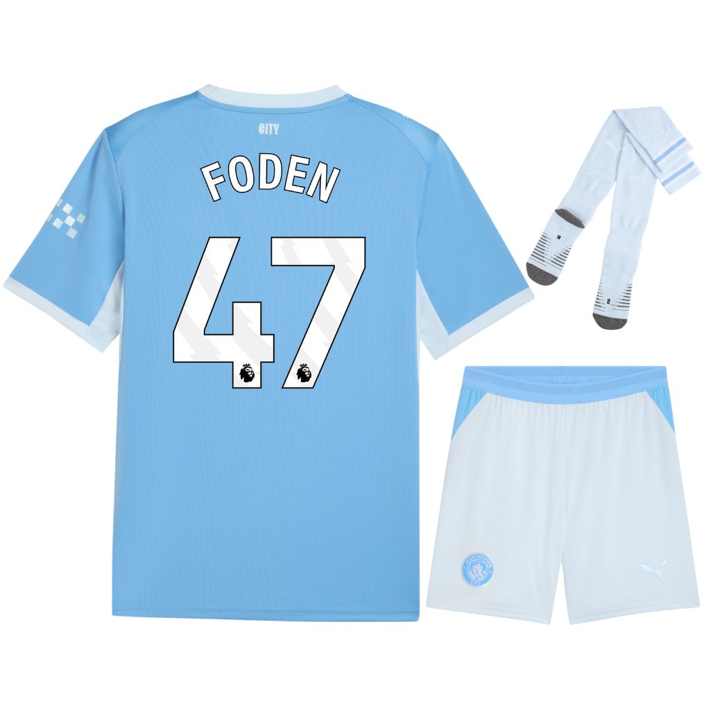 Manchester City Home Kids Kit 26/27 - FODEN #47