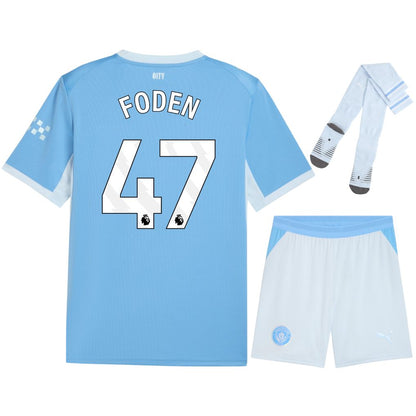 Manchester City Home Kids Kit 26/27 - FODEN #47