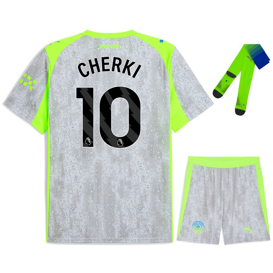 Manchester City Third Kids Kit 25/26 - CHERKI #10
