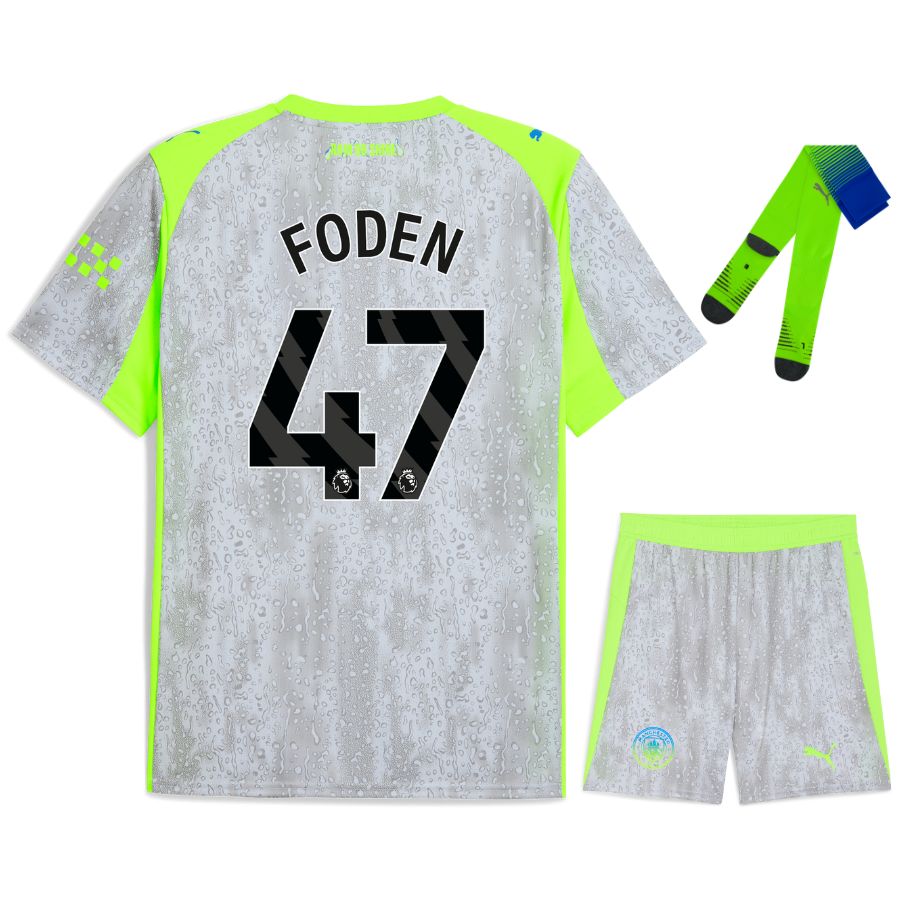 Manchester City Third Kids Kit 25/26 - FODEN #47
