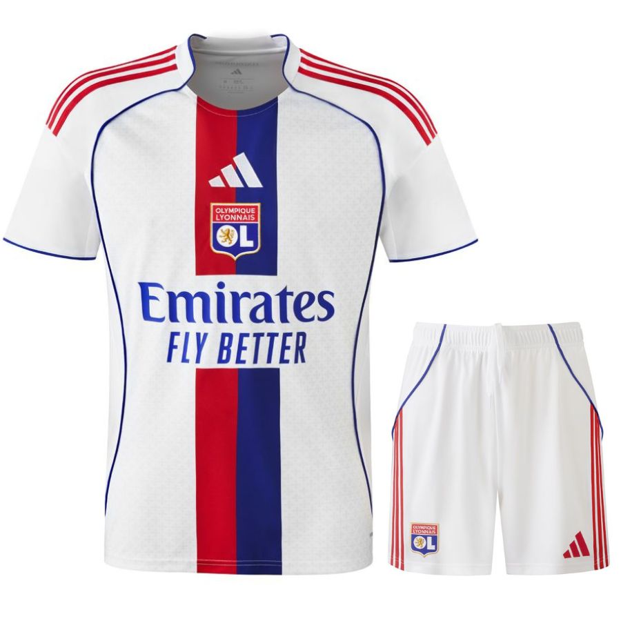 Olympique Lyon Home Kids Kit 25-26