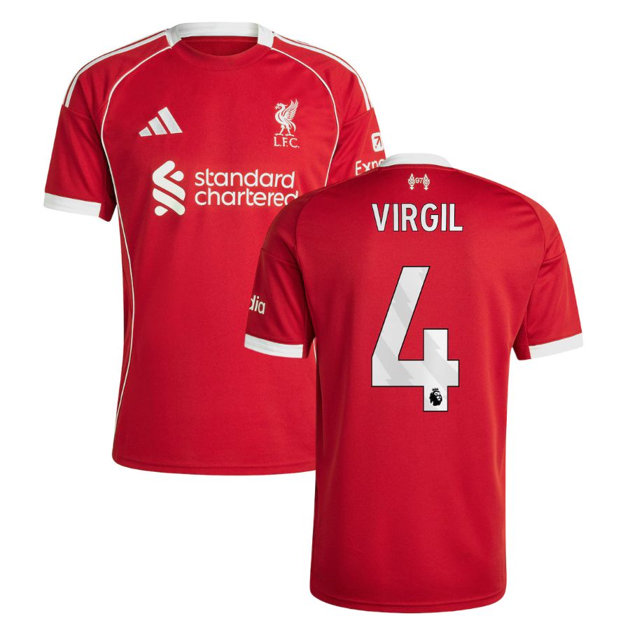 Liverpool Home VIRGIL #4 Jersey 25-26