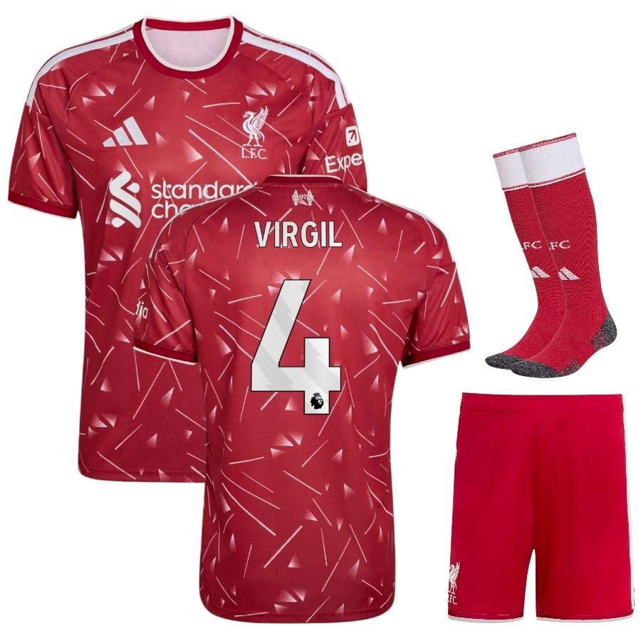 Liverpool Home Kids Kit 26/27 - VIRGIL #4