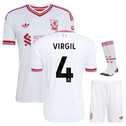 Liverpool Away Kids Kit 26/27 - VIRGIL #4