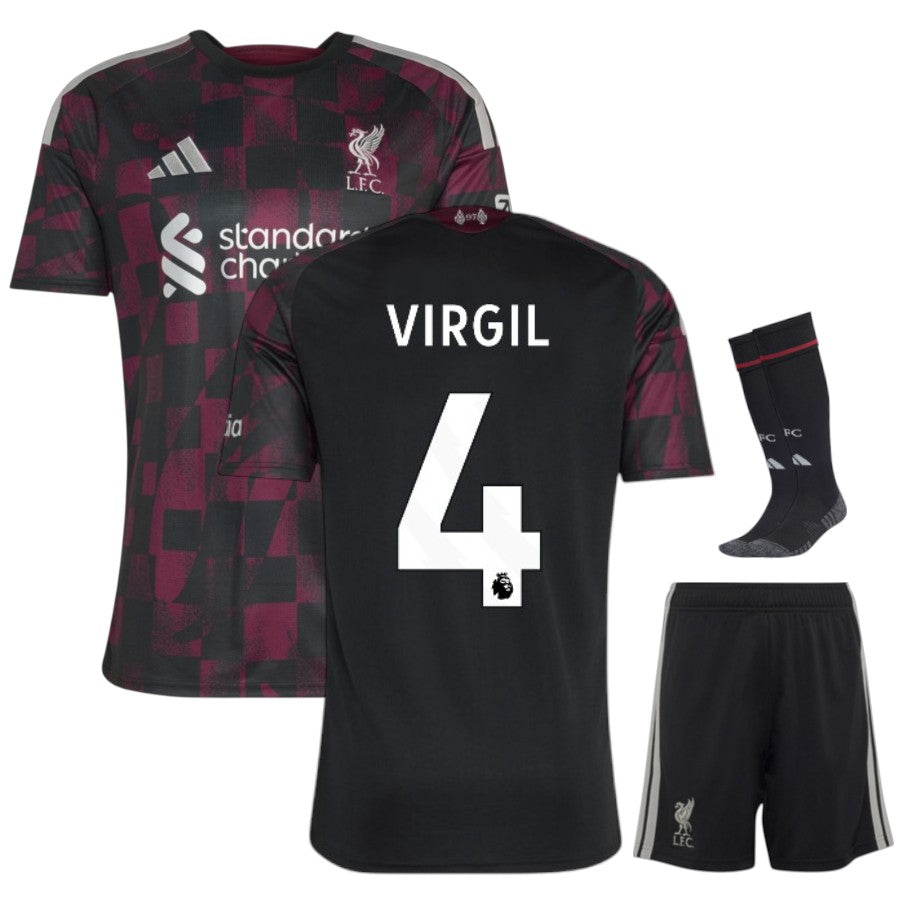 Liverpool Third Kids Kit 26/27 - VIRGIL #4