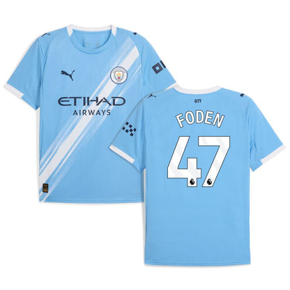 Manchester City Home FODEN #47 Jersey 25-26