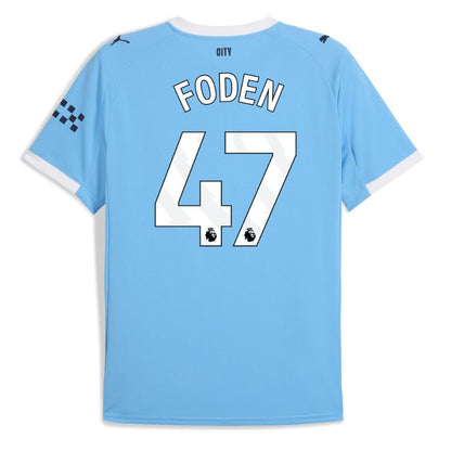 Manchester City Home FODEN #47 Jersey 25-26