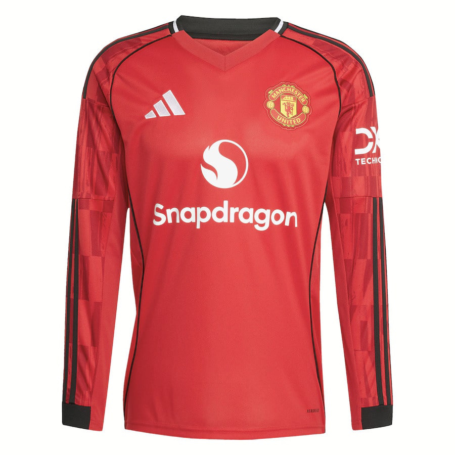 Manchester United Home Long Sleeve Jersey 25/26